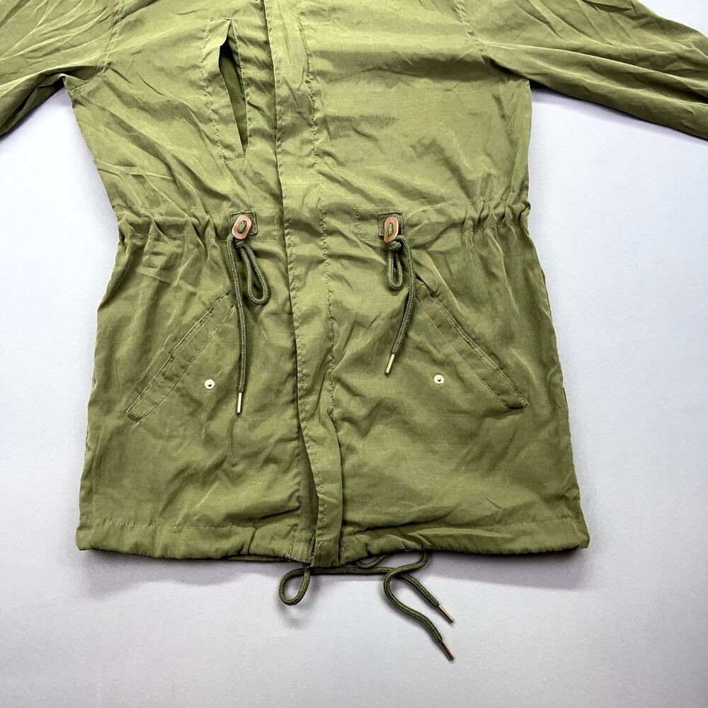 Iris Green Utility Jacket Hooded Womens M Anorak Parka Military Trench Gorpcore - Picture 3 of 16